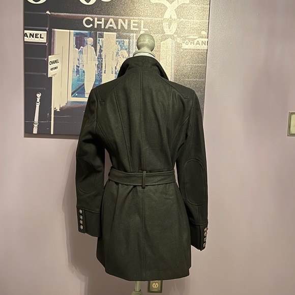 NWOT Kenneth Cole black asymmetrical wool coat - Picture 3 of 8